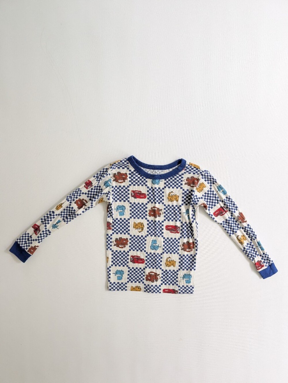 GAP Kids Pixar Cars Checkered Print Pajama Set - Picture 2 of 6